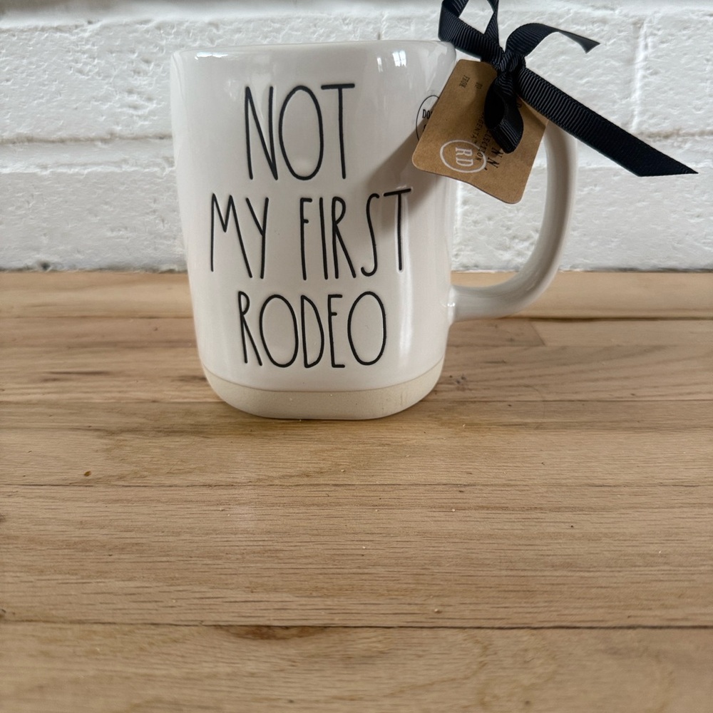 Rae Dunn Cream Mug - Not My First Rodeo